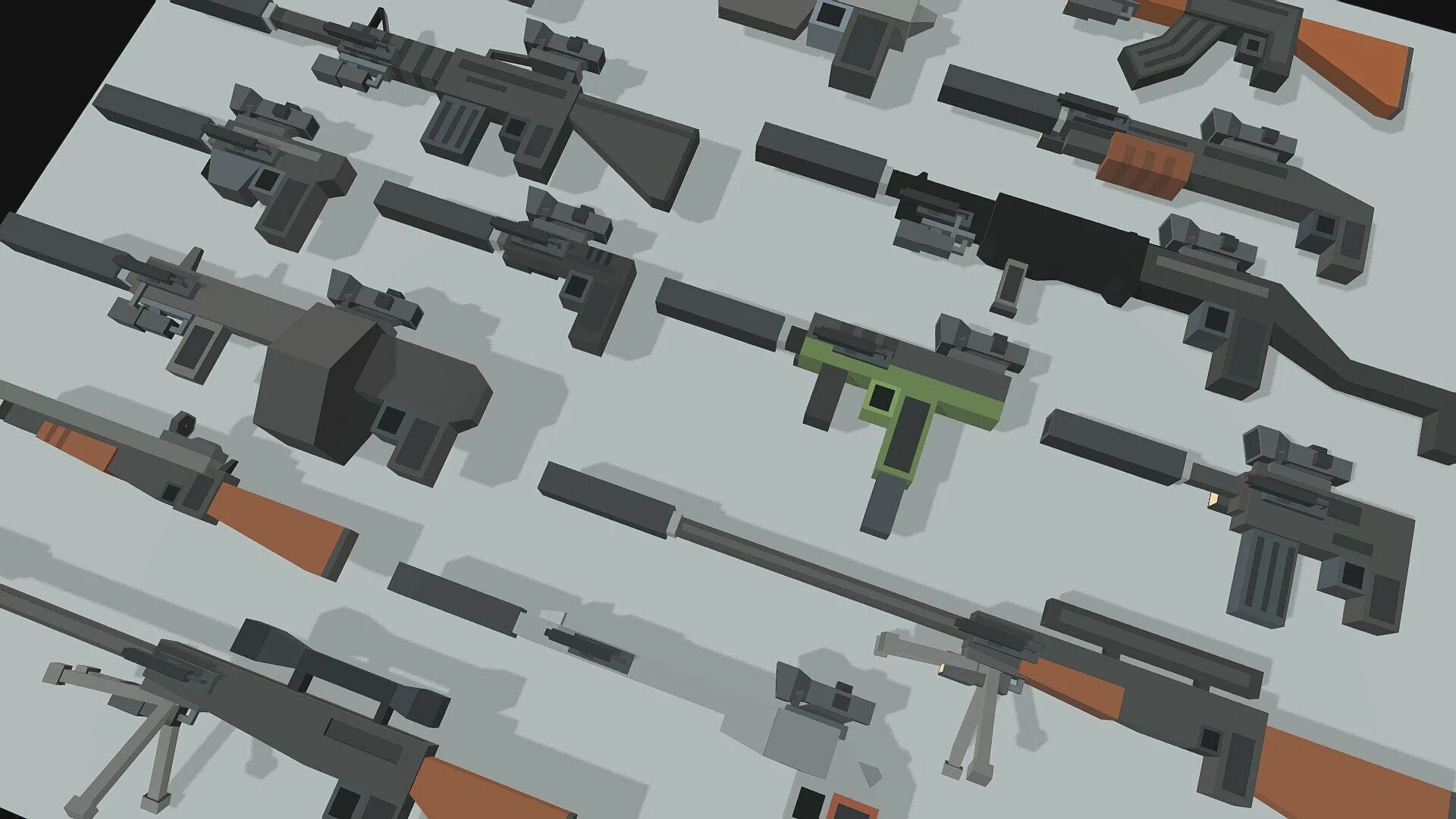 Simple guns. Апокалипсис пак ссб2. 3д модели оружия апокалипсиса. Synty Studios Apocalypse Pack оружия. 3д модели simple Apocalypse.