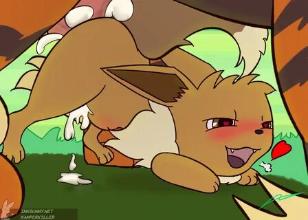 kamperkiller (artist), arcanine, eevee, nintendo, hi res, big penis, bodily...