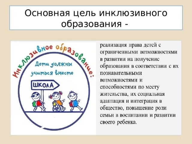 Цели задачи и принципы инклюзивного образования. Цель системы инклюзивного образования. Иклюзивное обращование целл. Цели инклюзии в образовании.