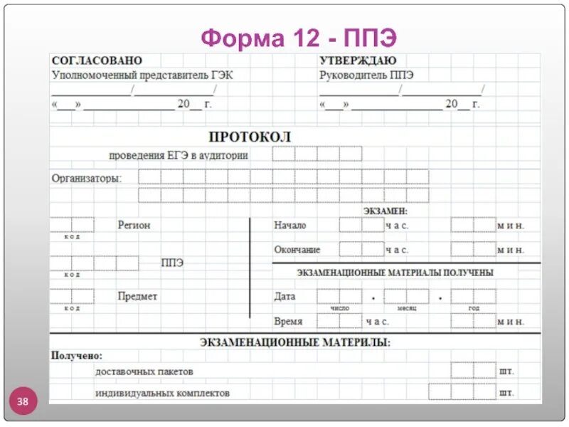 Форма 12. Форма ППЭ 12. Форма ППЭ 1202. Бланк форма 12.