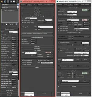 Rendering setup