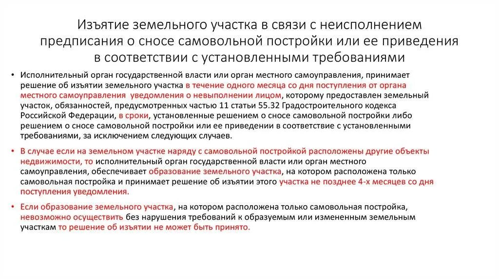 Акт о сносе самовольной постройки. Предписание о сносе самовольной постройки. Решение о сносе самовольной постройки. Изъятие земельного участка.