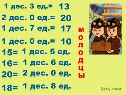 1 сот 7 дес дес ед