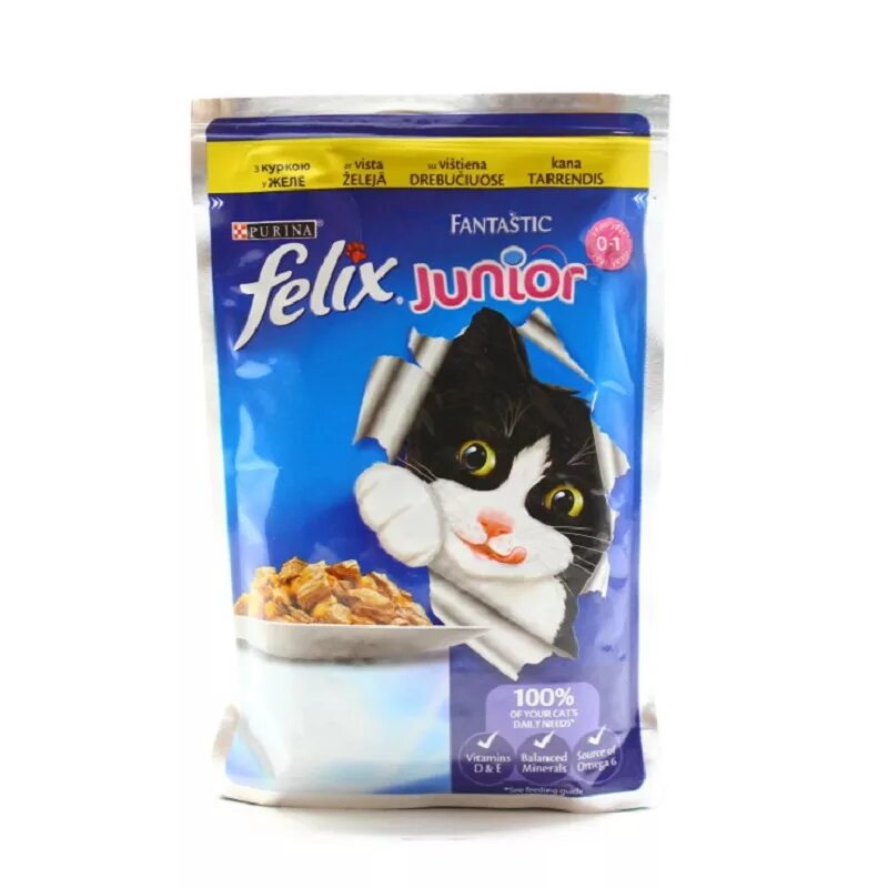 Корм felix для котят. Felix korm dkotyat 85gr s kuritsey v jele. felix корм для котят junior.