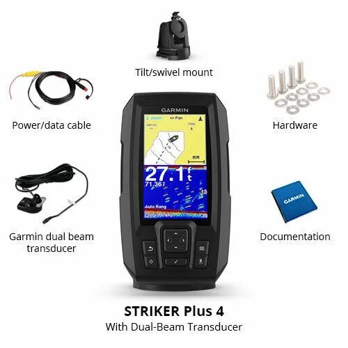 Датчик страйкер 4. Striker Plus 4 с датчиком Dual Beam. Garmin Striker Plus 4. Garmin Striker Plus 4 Transducer. Датчик эхолота Гармин Страйкер 4 плюс.