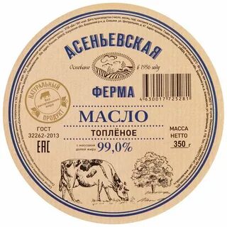 Жирность топленого масла