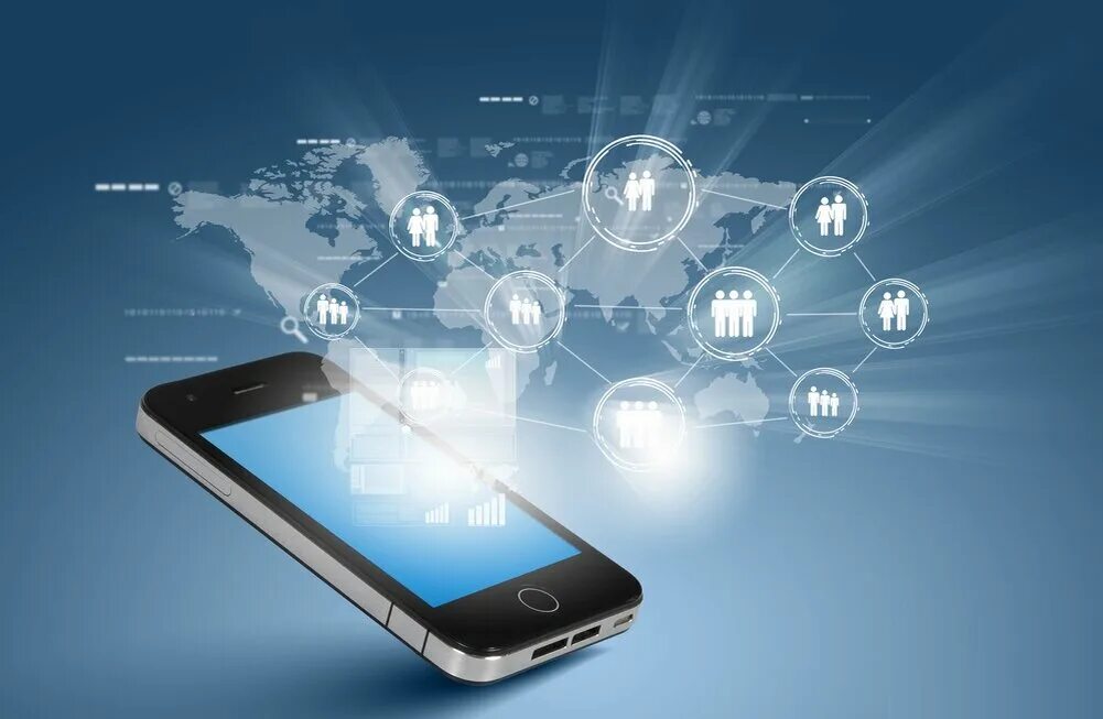 Mobile phone connection. Mobile phone connection