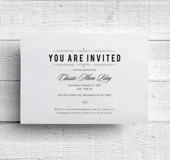 Invite design