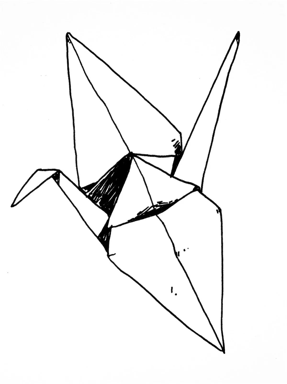 Журавль из бумаги распечатать. Оригами. Журавль оригами. Рисование с оригами. Журавлик рисунок.