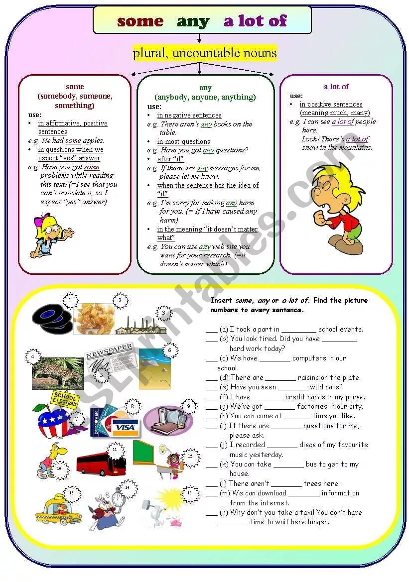 Упражнения на an some any much many Worksheets. Some any a lot of. Some any much many a lot of Worksheets. Some any much many a lot of упражнения. A lot of lots of worksheet