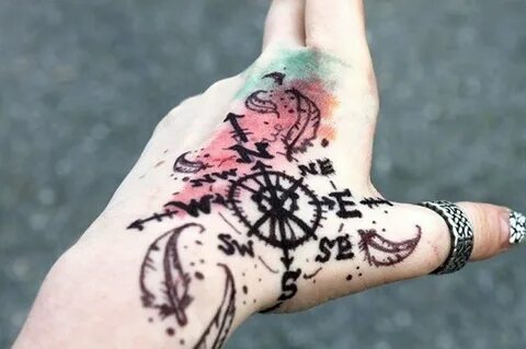 Татуировки на тыльной стороне руки (78 фото) .