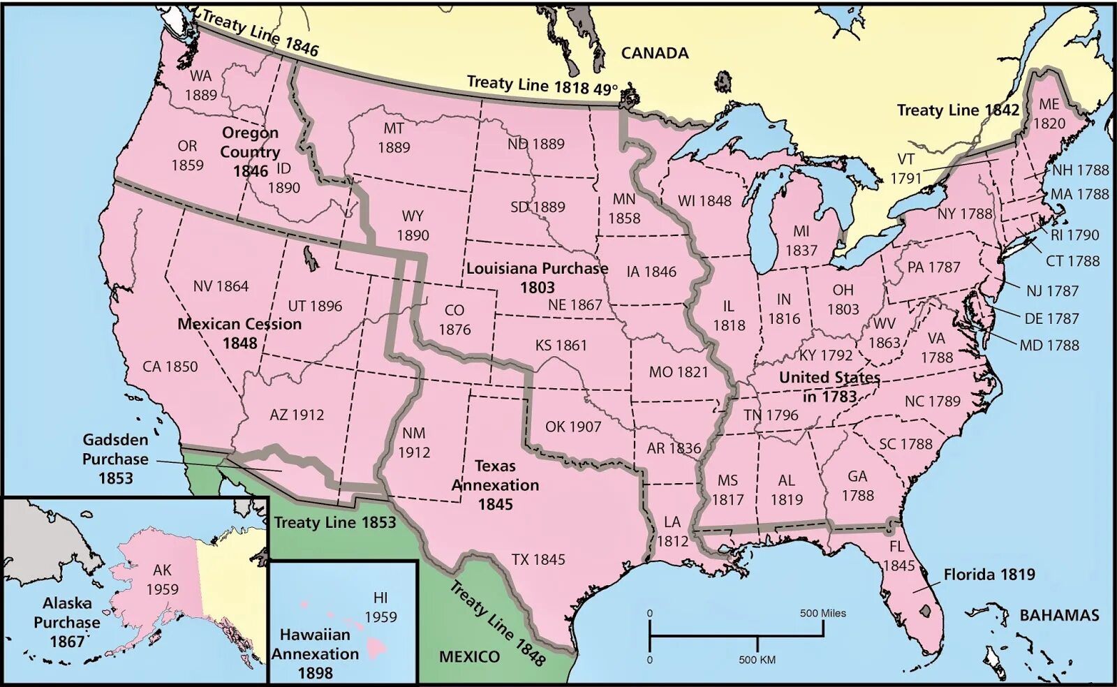 Три территории сша. США 1818 карта. Карта США 1850 года. Территория США. США территория 1850.