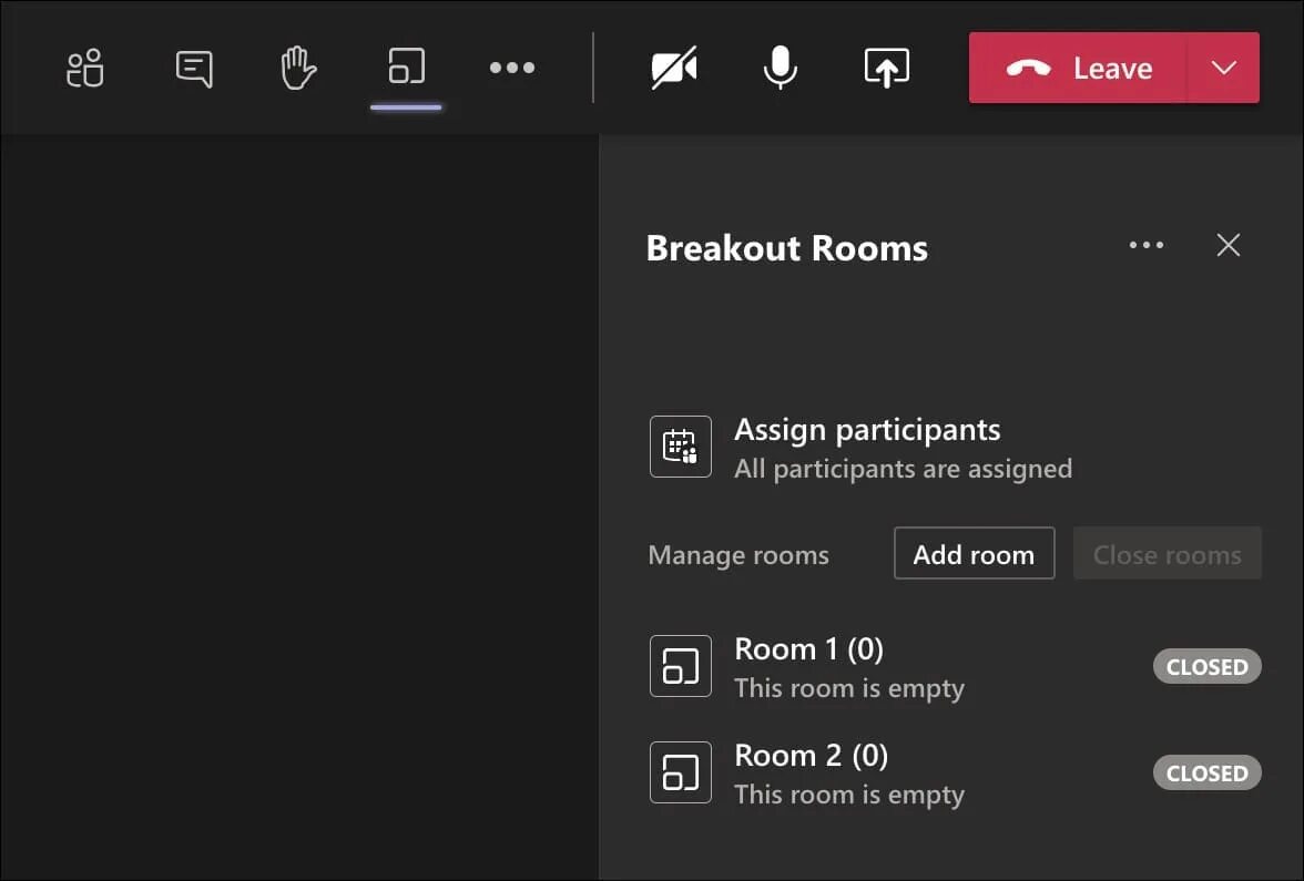 Microsoft Teams Rooms. Breakout Team a. Breakout Rooms. Team Room. Teams rooms