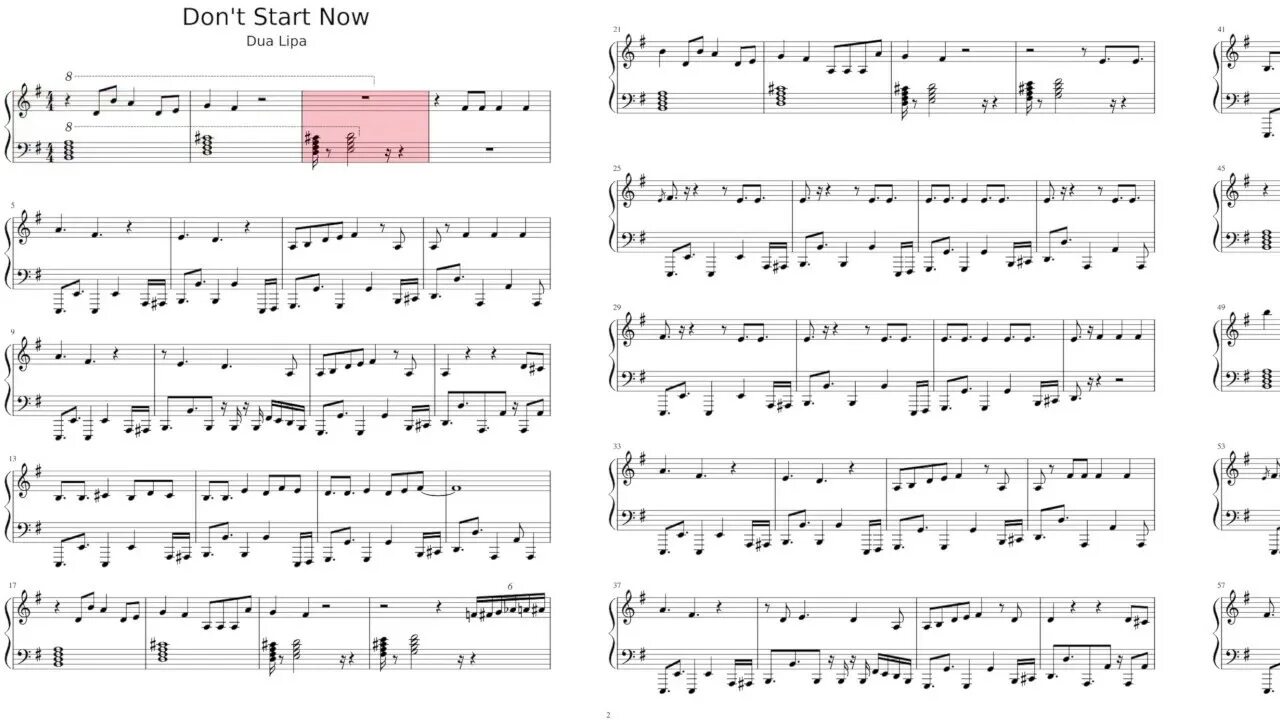 Don t start now dua. Dua Lipa don't start Now Ноты. Dua Lipa пианино Ноты. Ноты Дуа липа. Dua Lipa don't start Now Ноты фортепиано.