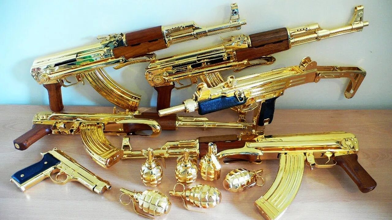Золотой АК 47 Саддама Хусейна. Оружие AK-47 золотой. Золотой АК 47 Каддафи. Золотой Калашников Саддама Хусейна. Украшенное оружие