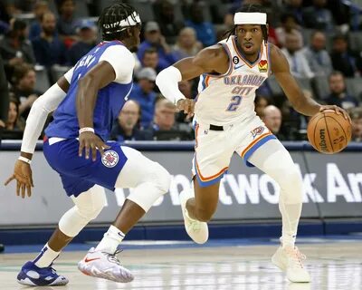 Oklahoma City Thunder guard Shai Gilgeous-Alexander (2)