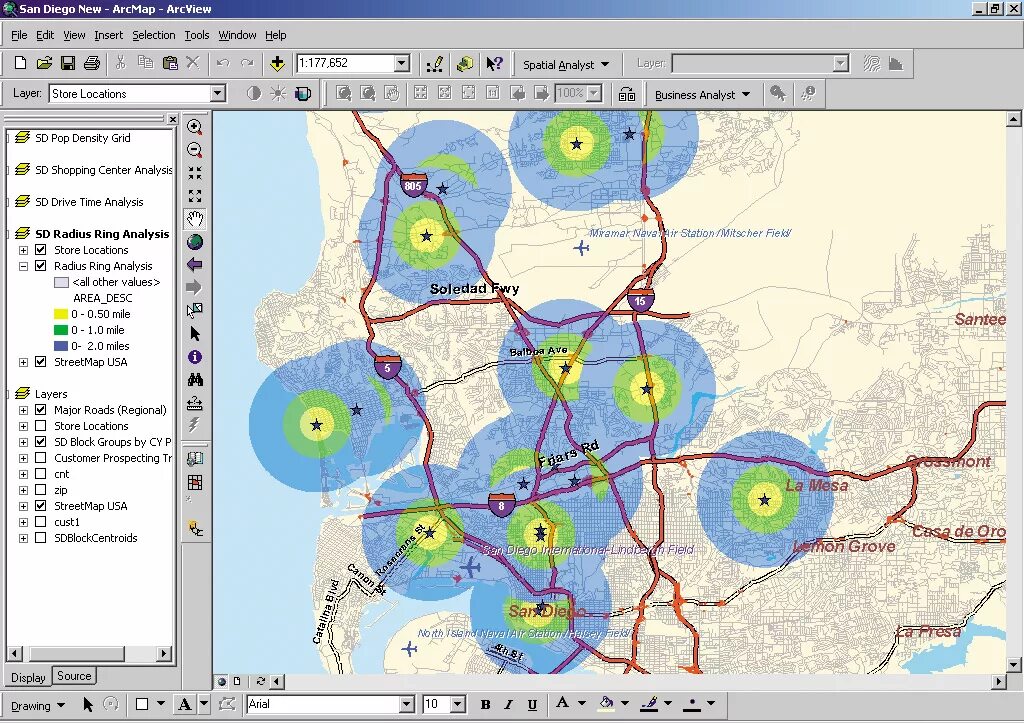 ГИС. ARCVIEW GIS. Геоинформационный анализ. GIS spatial Analysis.