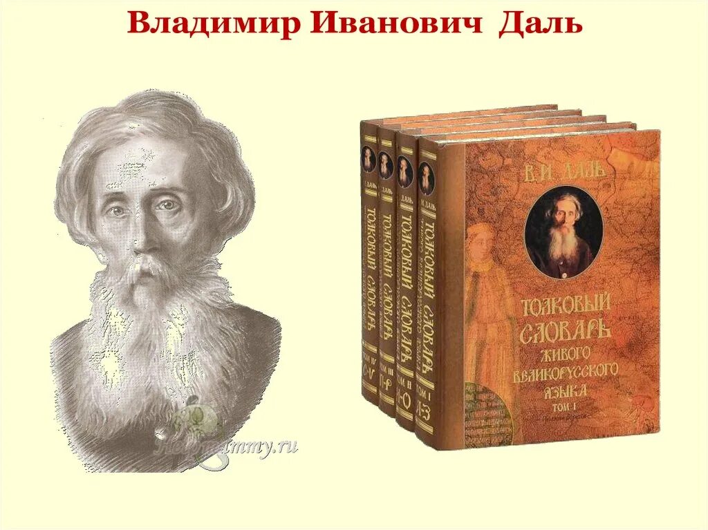 Толковый словарь писателя. Портрет Даля Владимира Ивановича.