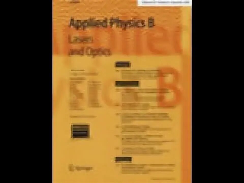 Journal of physics b. Journal of physics d: applied physics.
