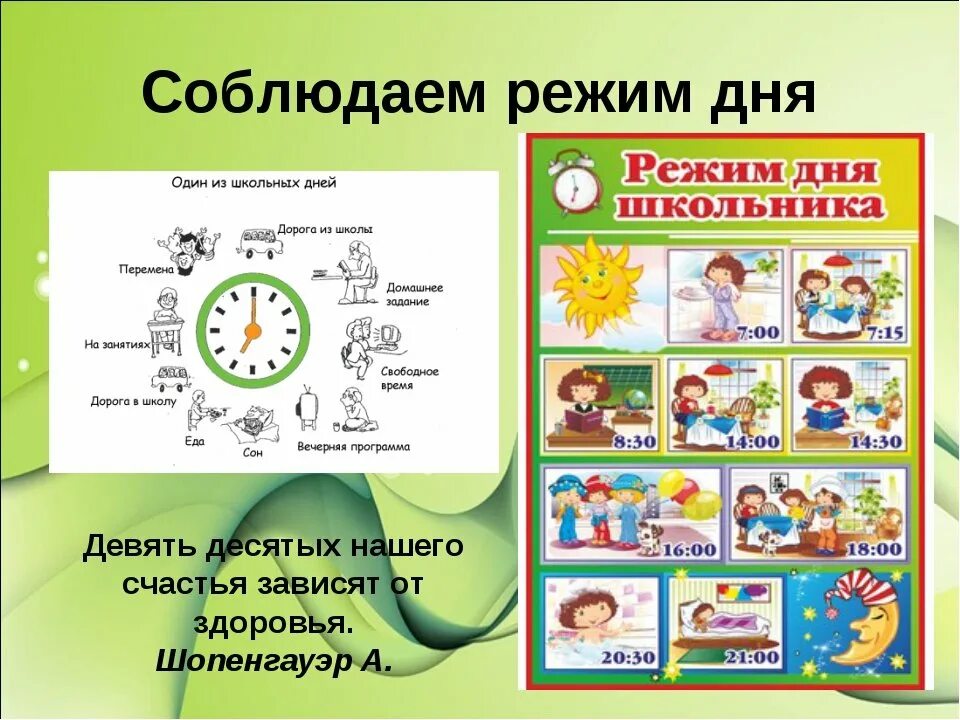 Распорядок дня школьника 1 класс окружающий. Режим дня школьника. Соблюдение режима дня школьника. Распорядок дня школьника. Расписание дня школьника.