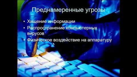 Преднамеренные угрозы