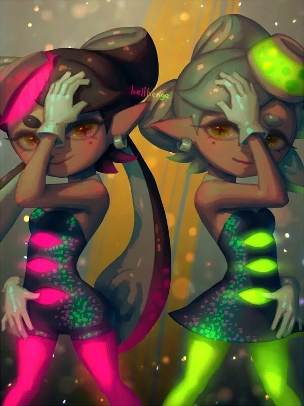Squid sisters r34. Splatoon squid sisters. Horikoshi kouhei splatoon. Сплатун callie. Callie & marie - squid sisters хентыч.