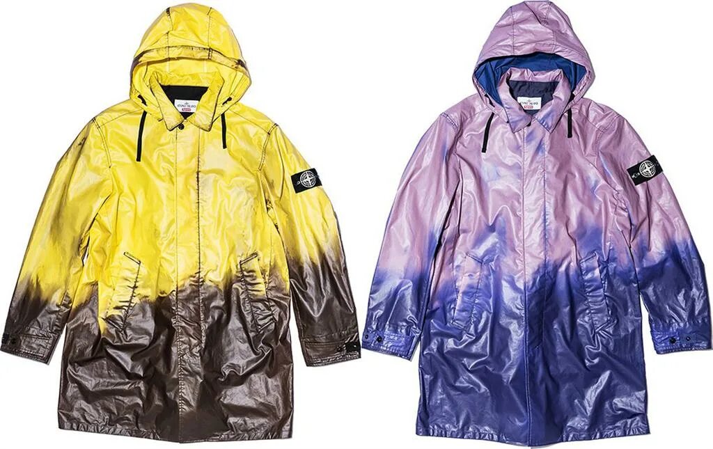 Куртка изменяющая цвет. Stone island куртка heat reactive. supreme x stone island плащ. stone island supreme куртка. пуховик stone island x supreme.