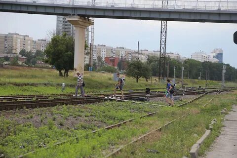 Город железнодорожный дороги