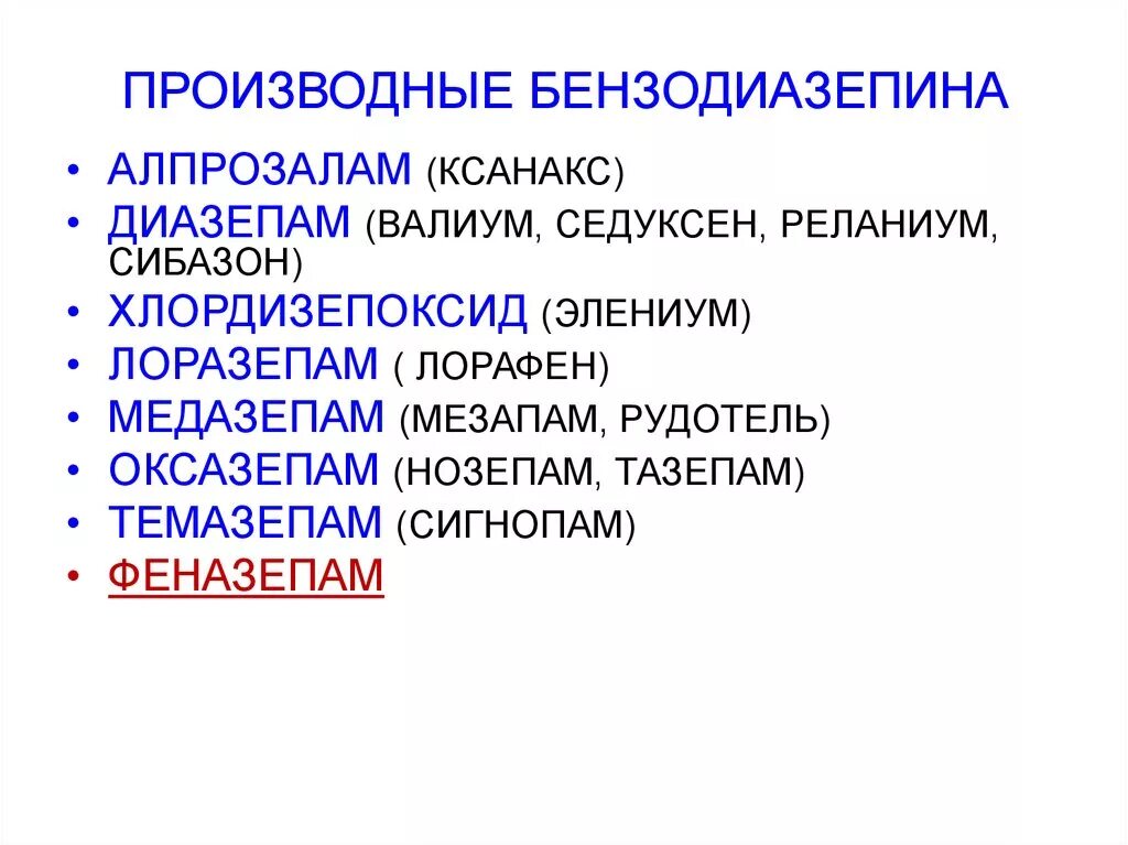 Производные группы бензодиазепинов. Производные бензодиазепина препараты. Бензодиазепины производные.