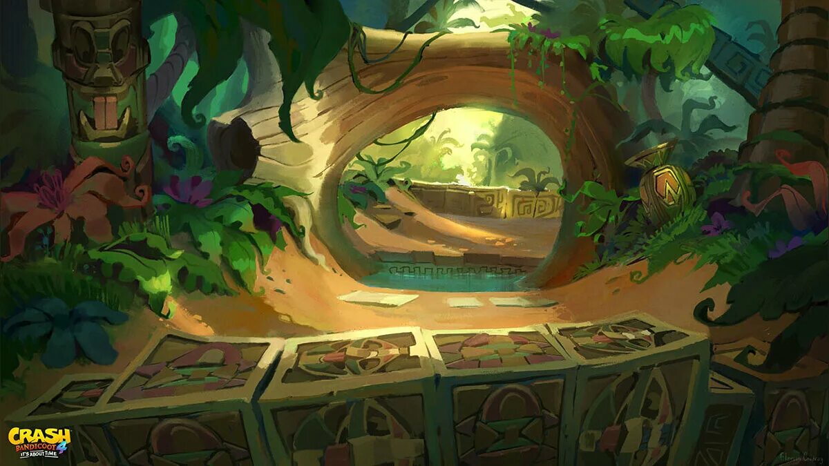 Crash its about time. Crash bandicoot 4. crash bandicoot 4 concept art. crash bandicoot 4 art. crash bandicoot арт.