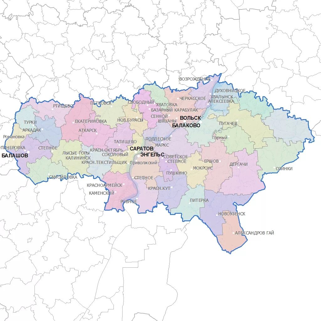 С какими областями граничит саратовская область. Карта Саратовской области с районами. Карта Саратова и Саратовской области. Саратов карта области. Карта Саратовской области по районам.