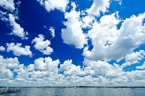 Deep blue sky