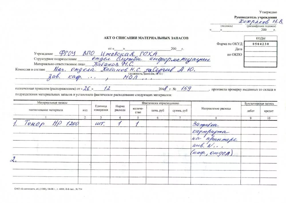 Акт списания продуктов питания в детском саду. Акт на списание материальных ценностей. Акт списания 0504230. Акт на списание материалов образец заполнения. Бланки списания продуктов питания.