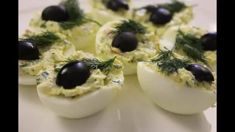 Холодные закуски из овощей и яиц