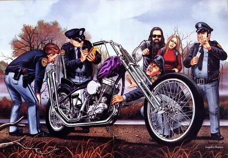 David mann motorcycle art