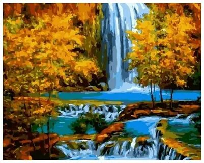 Картины по номерам водопады