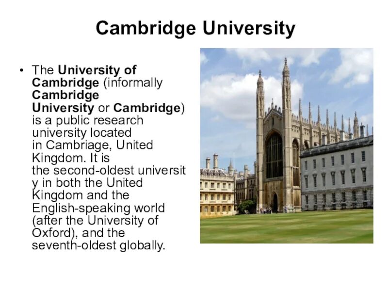 Про университеты на английском. Университеты Великобритании презентация. Кембридж. Издательство Кембриджского университета. Университеты Великобритании список.