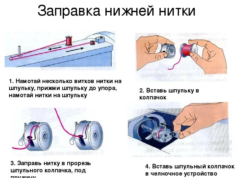 Почему швейная машинка не захватывает нить