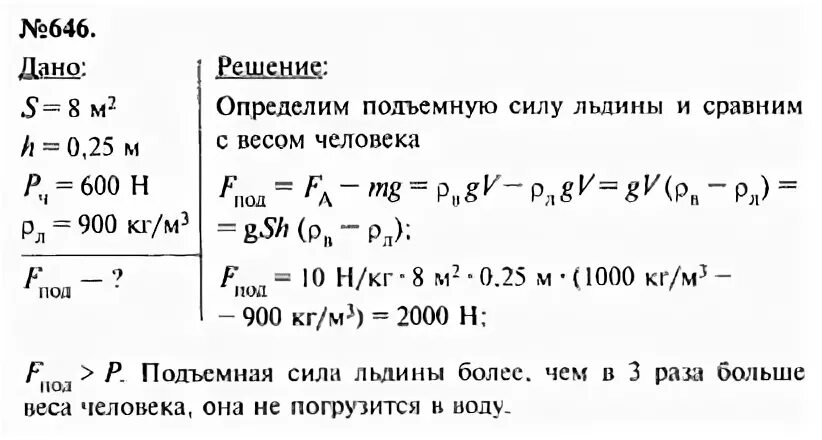 Погрузится ли льдина площадью 8 м2. Задачи по физике 7-9 класс. Сборник задач по физике 7-9 класс Лукаши. Лукашик 646. Сборник задач по физике 7-9 класс Лукашик 107.