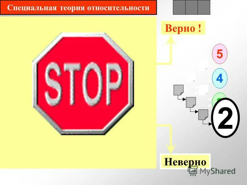 тест по теме специальная теория относительности