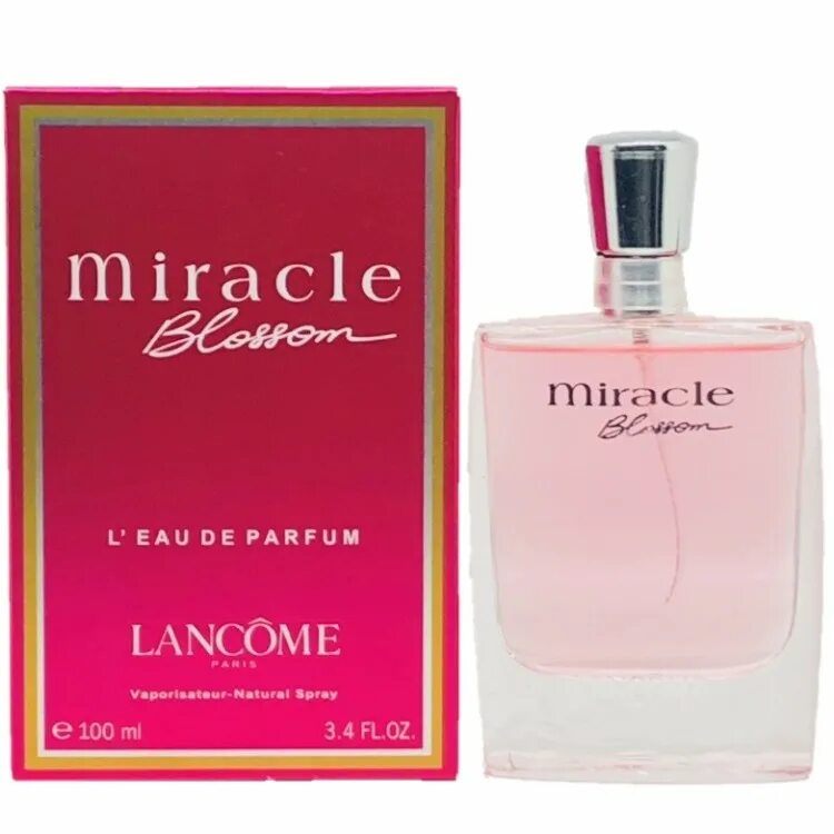 Миракл блоссом ланком. Женская туалетная вода ланком Миракль. Lancome Miracle 100 ml. Miracle Blossom Lancome 100 мл.