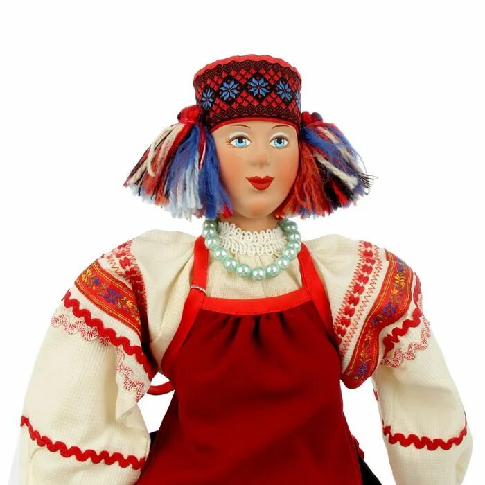 Сувенирная кукла. Женщина кукла. Кукла в костюме Орловской губернии. Костюм Орловской губернии женский.