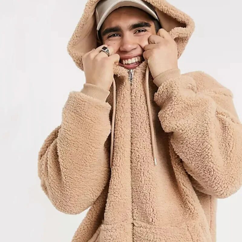 пушистая толстовка мужская. Gap худи 2022. кофта с ушками медведя. мягкое худи. плюшевая кофта на молнии.