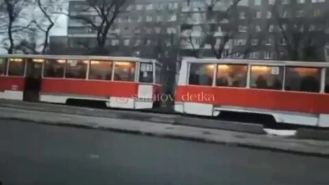 Видео едущего трамвая