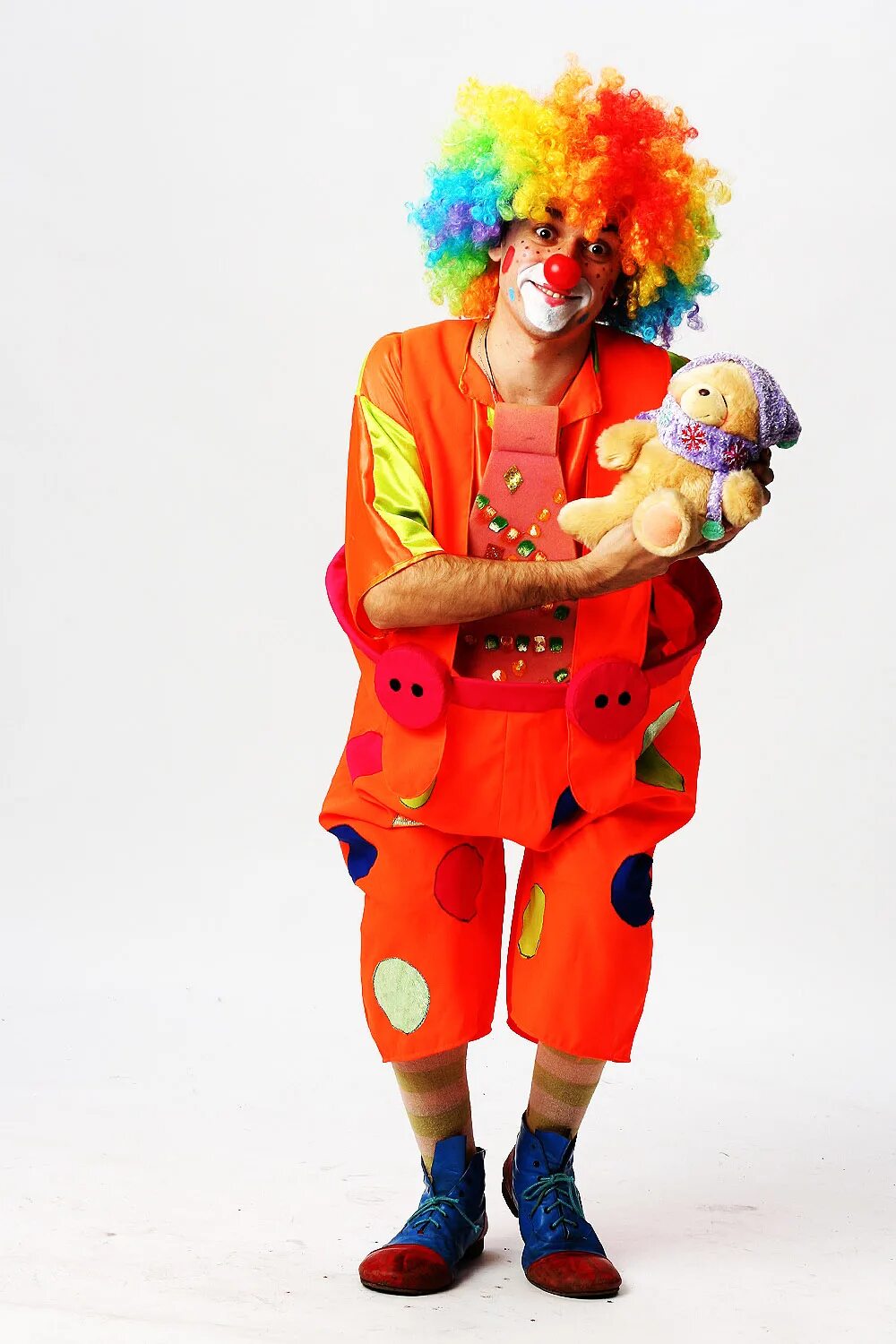 Детские сценарии клоуном. Клоун. Оранжевый клоун. Мама клоун. Клоун в оранжевом костюме.