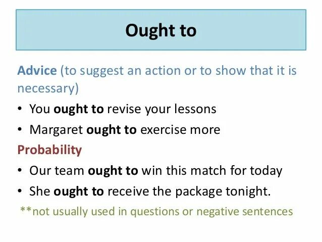 Предложение с глаголом ought to. Ought to модальный глагол. should ought to. отличия should и ought to. разница между should и ought to.