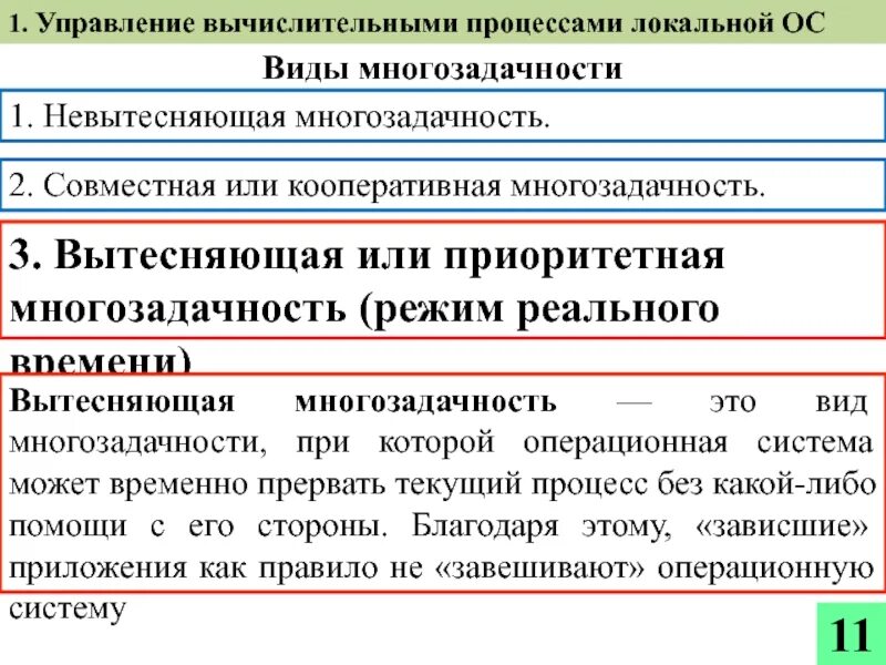 Управление вычислительным процессом