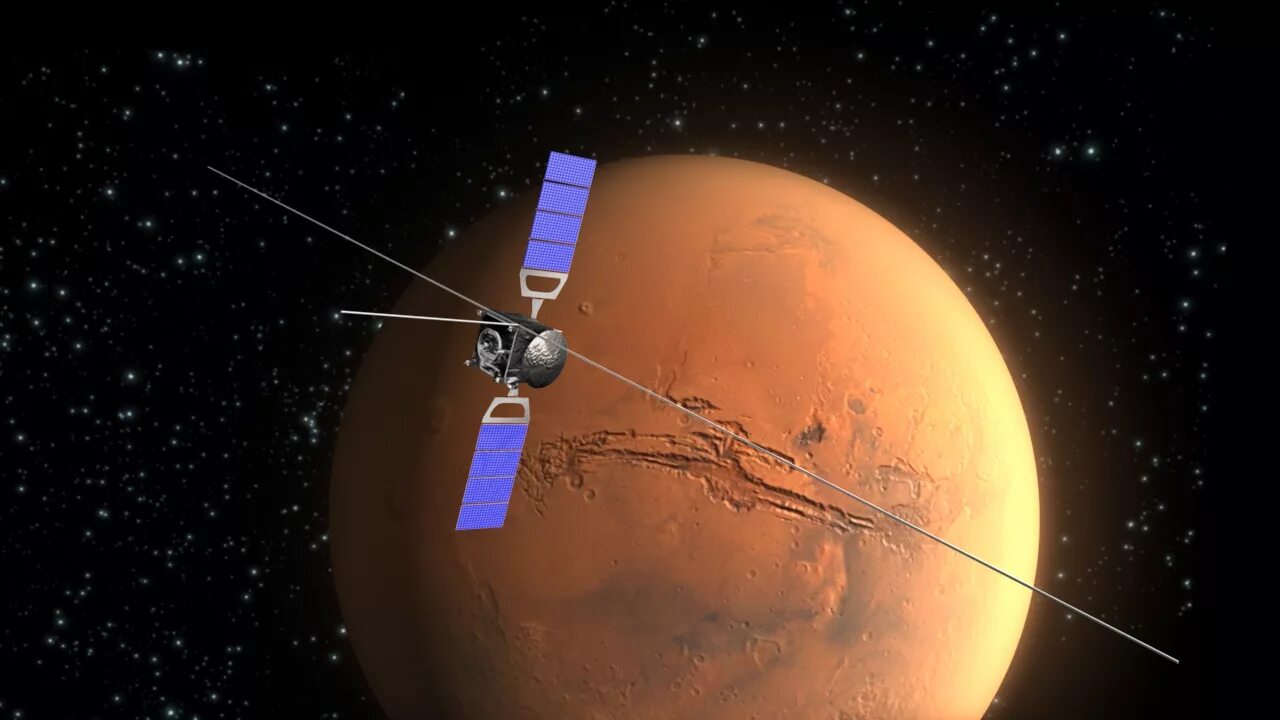 Орбита планеты марс. Mars Express космический аппарат. Марс-экспресс автоматическая межпланетная станция. Станция Марс экспресс. Исследование спутников Марса.