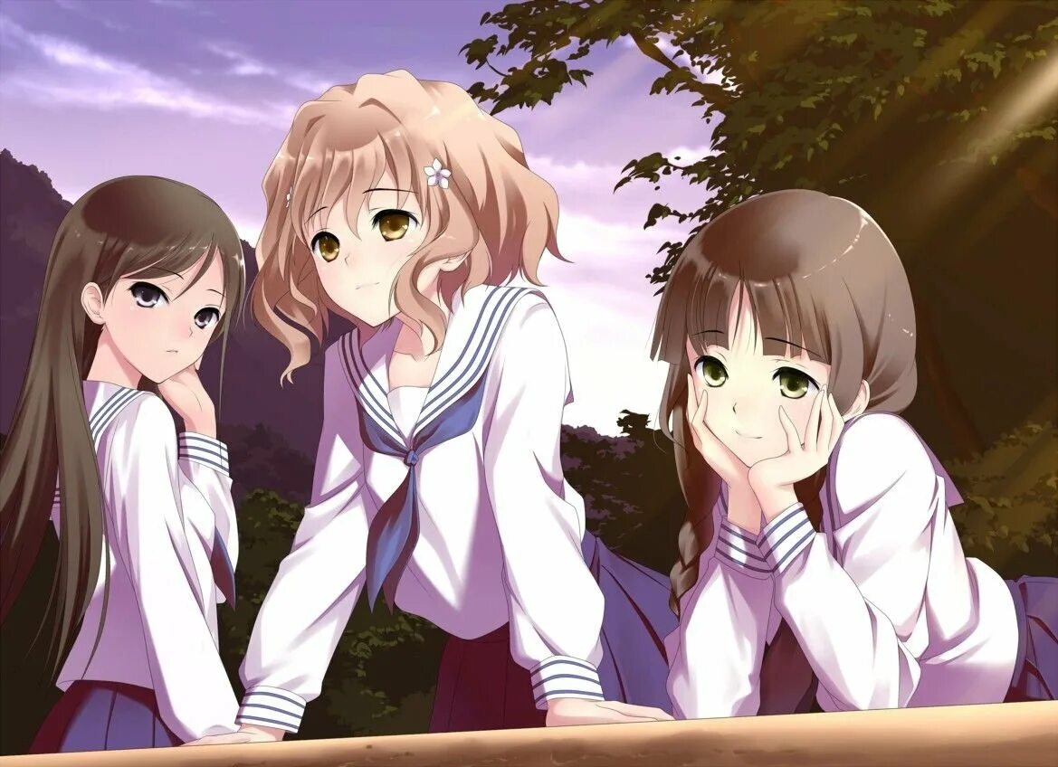 Парные аватарки для 3. Hanasaku Iroha.