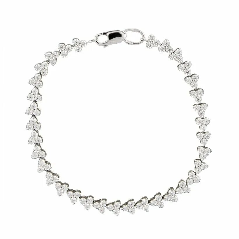 цепь с цирконием. серебряный теннисный браслет с цирконами. браслет из циркона. браслет swarovski 5614970. теннисный браслет с фианитами.
